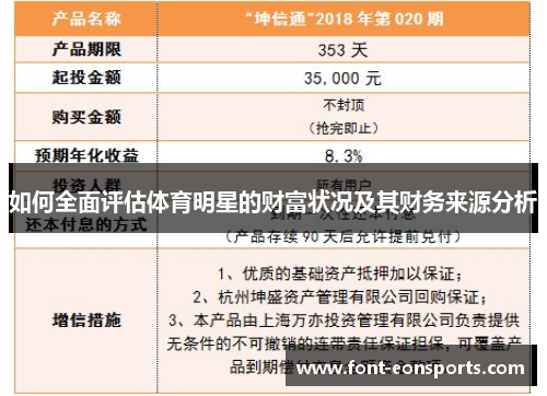 如何全面评估体育明星的财富状况及其财务来源分析